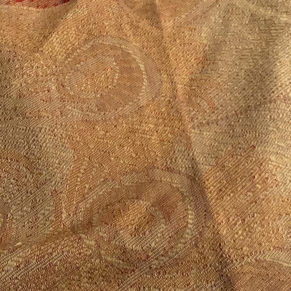 Liberty Brand Red and Brown Accented Tablecloth - Picture 4 of 5